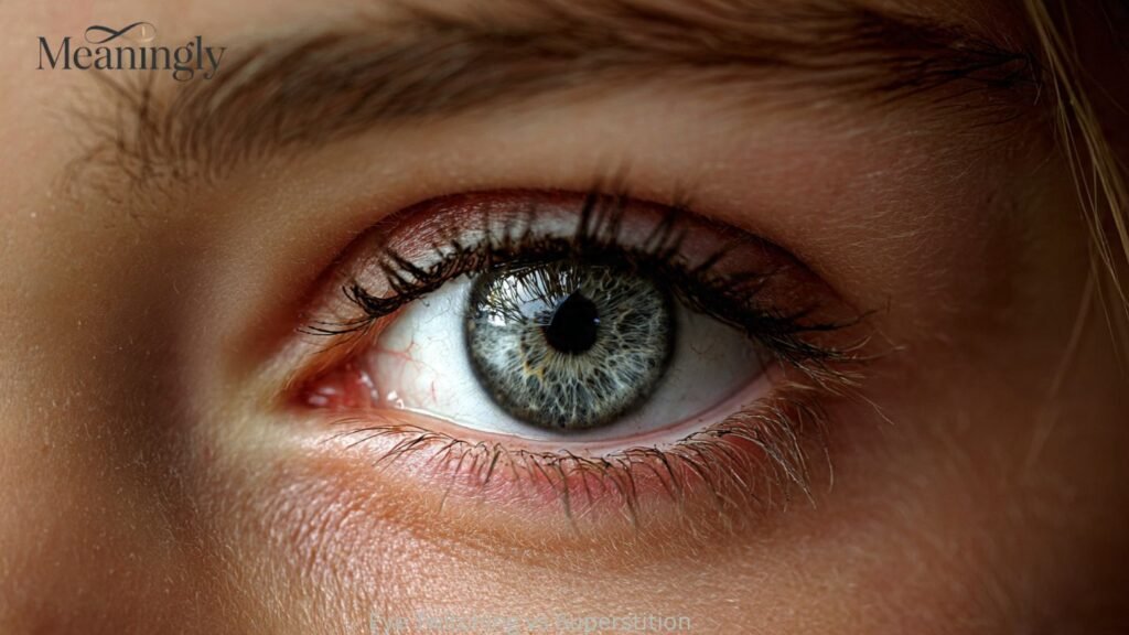 Eye Twitching vs Superstition