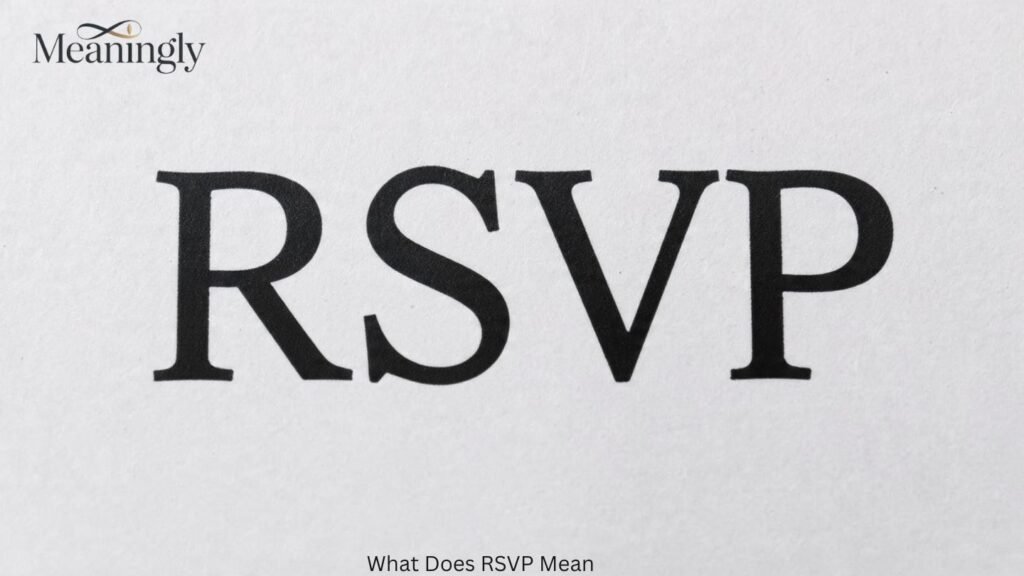 What Does RSVP Mean