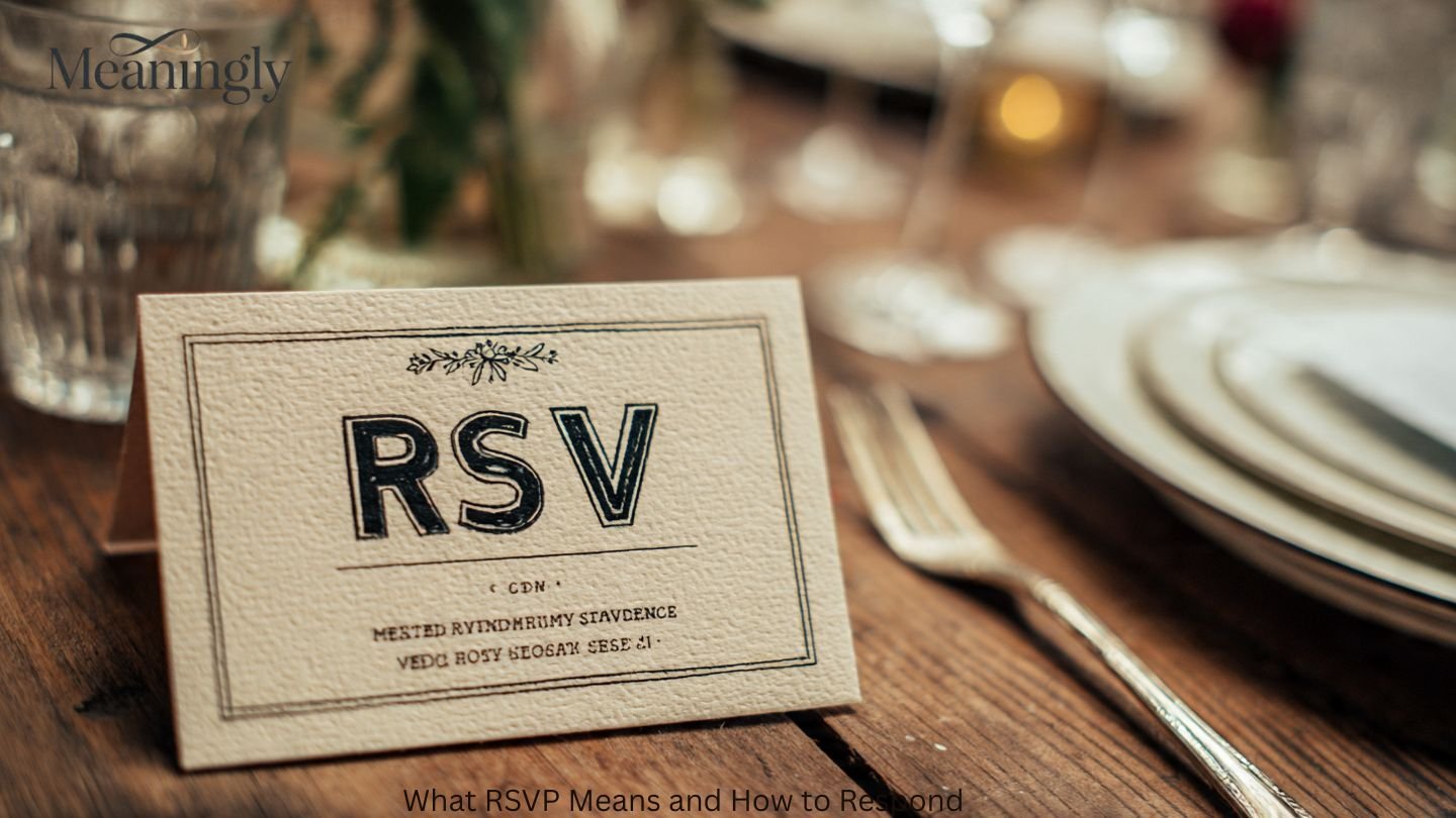 What RSVP Means and How to Respond