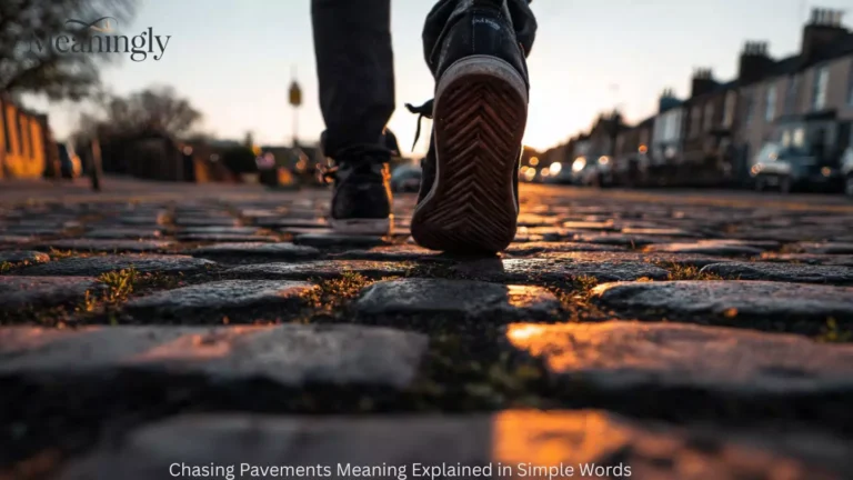 Chasing Pavements Meaning Explained in Simple Words
