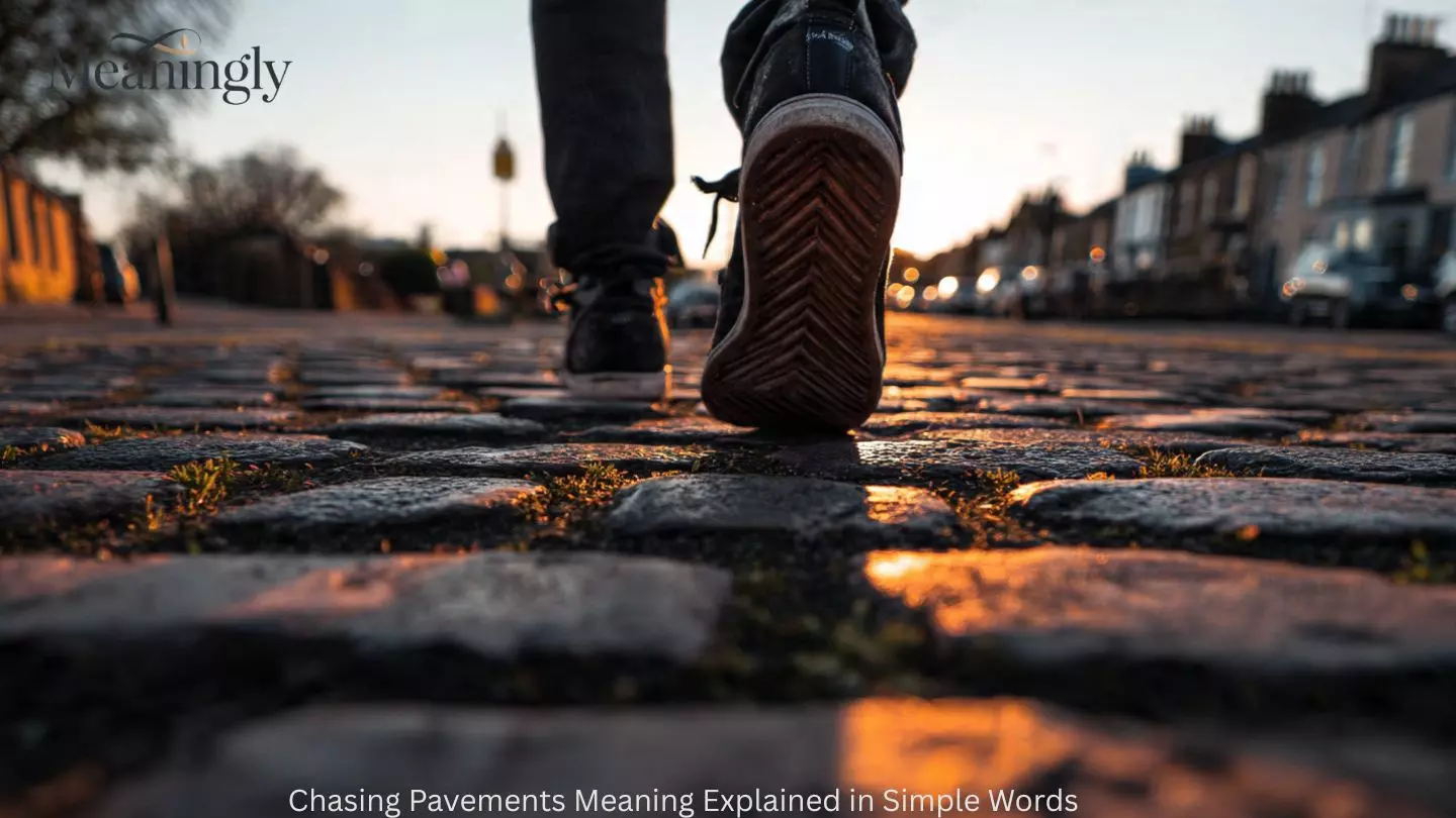Chasing Pavements Meaning Explained in Simple Words