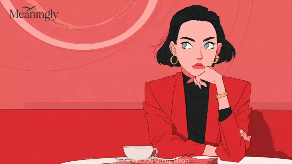 What Does How Are You Doing Mean