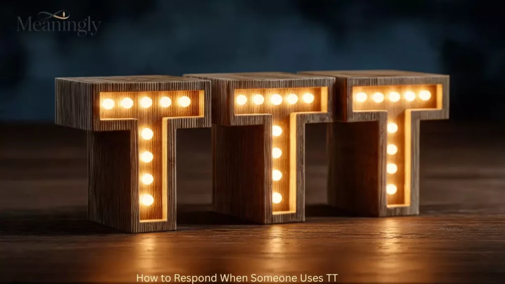 How to Respond When Someone Uses TT