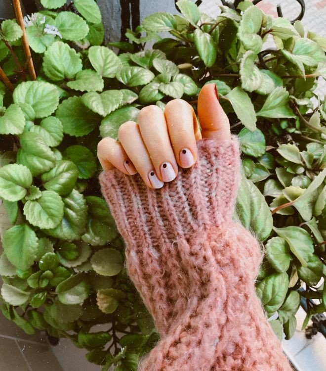 Olive Green Earthy Nail Designs example for Earthy nail inspo ideas