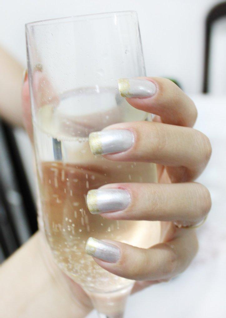 Copper chrome nails ideas - Copper Chrome and Matte Nude Mix