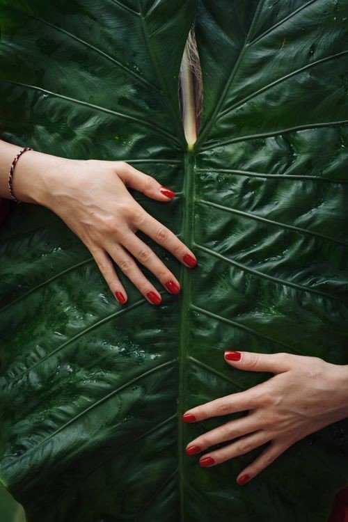 Earthy Nails With Stone Inspired Texture example for Earthy nail inspo ideas