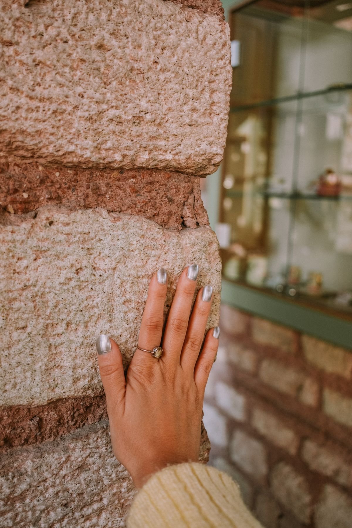 Copper chrome nails ideas - Deep Copper Chrome Coffin Nails