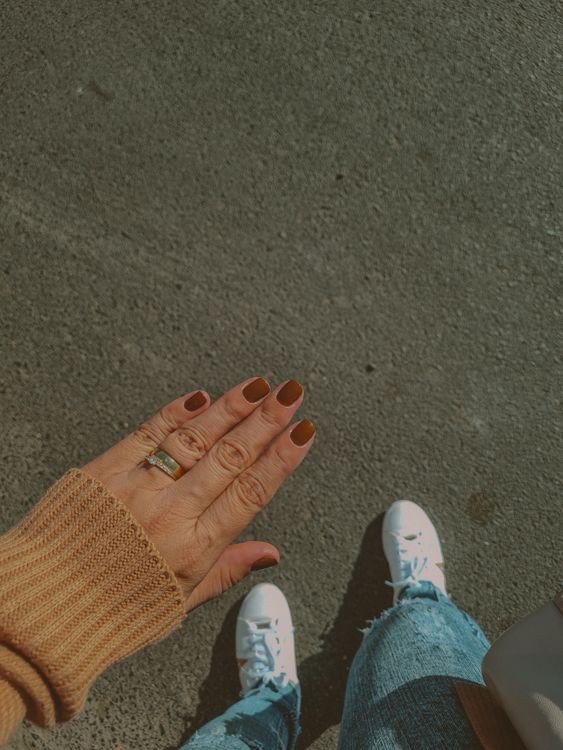 Desert Sand Earthy Nail Designs example for Earthy nail inspo ideas