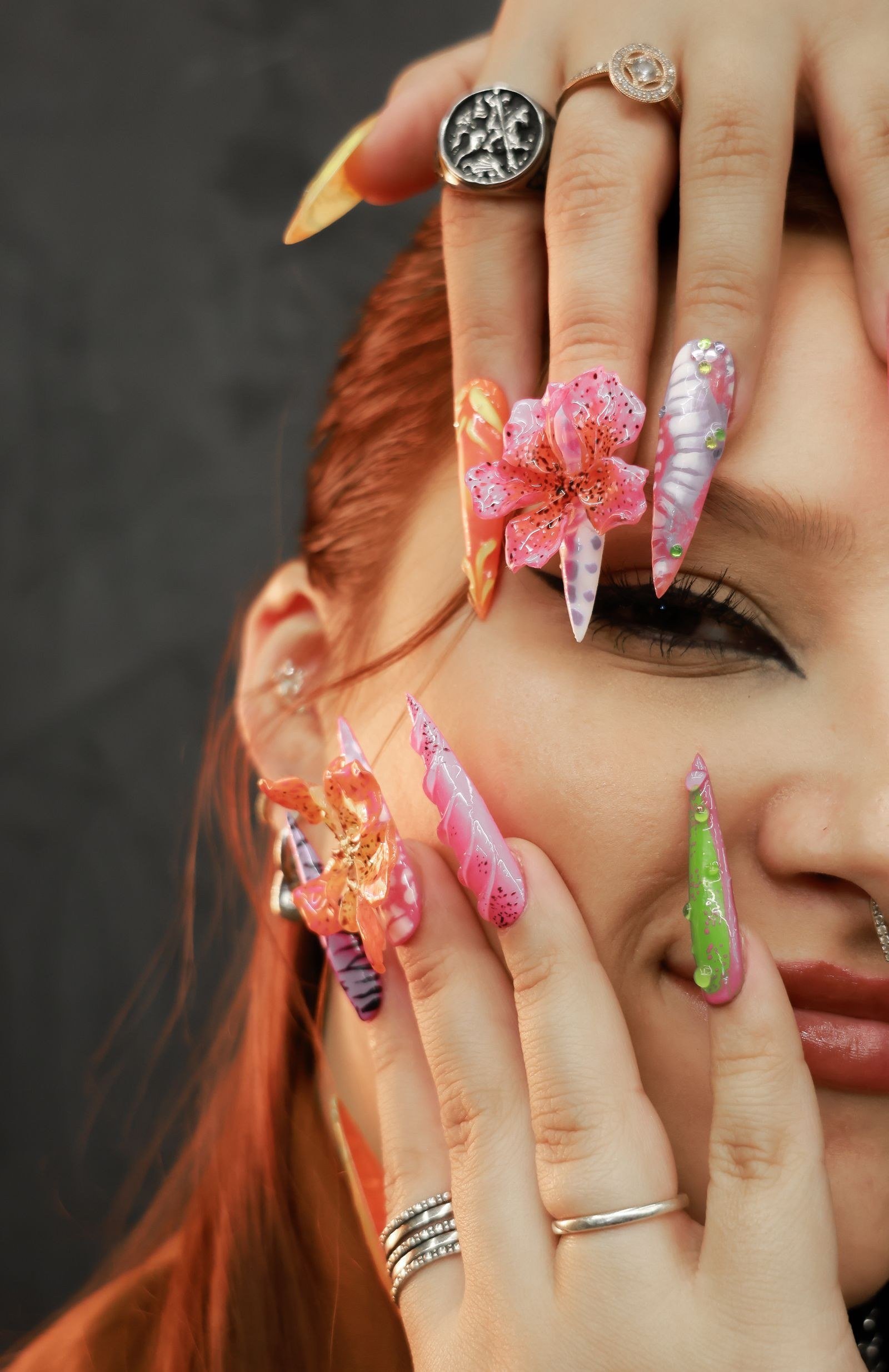 gummy nail art ideas — 1. Classic Gummy Bear Charms
