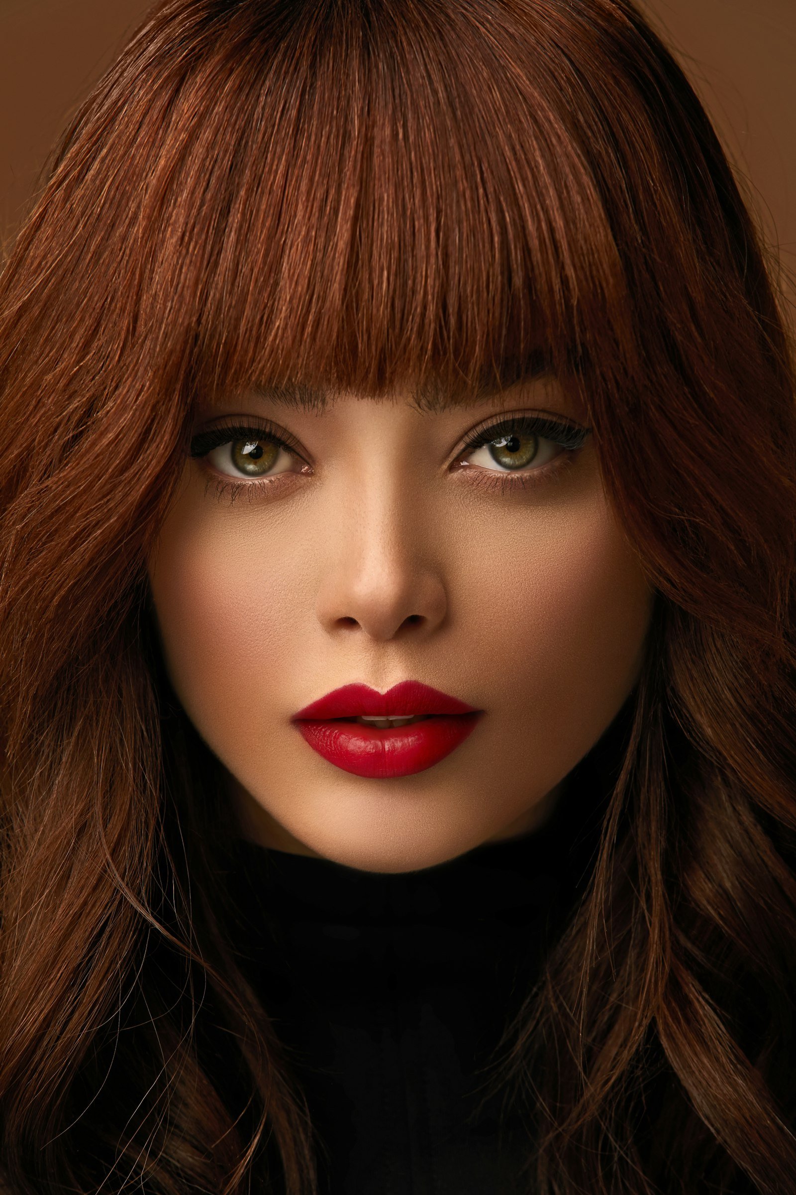 Terracotta blush compact with warm earthy makeup tones