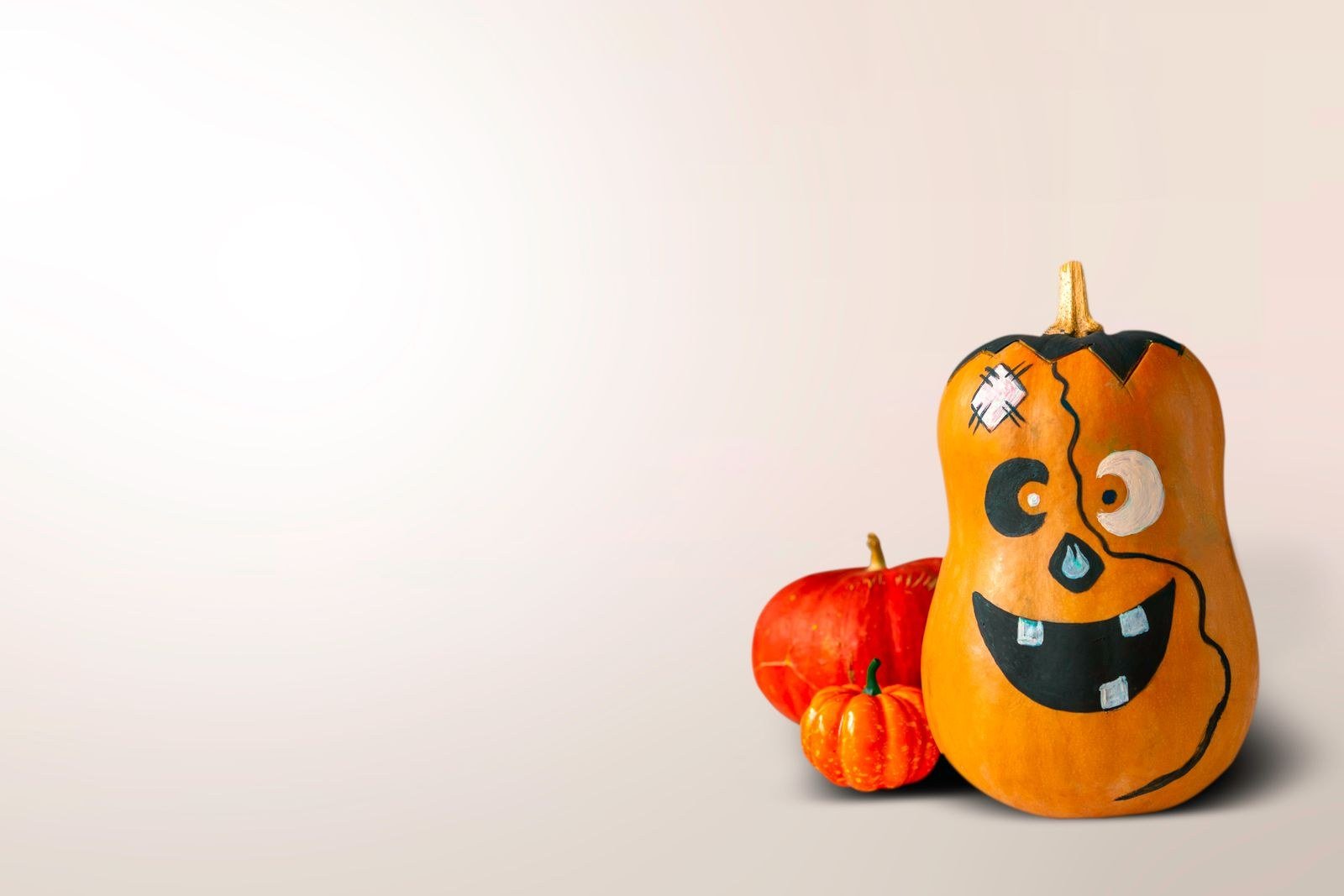 Ghosts with Hats and Accessories for Ghost face pumpkin painting ideas