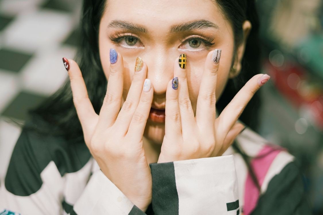 Champagne And Chocolate Two Tone Cat Eye Nails example for Two tone cat eye nails ideas