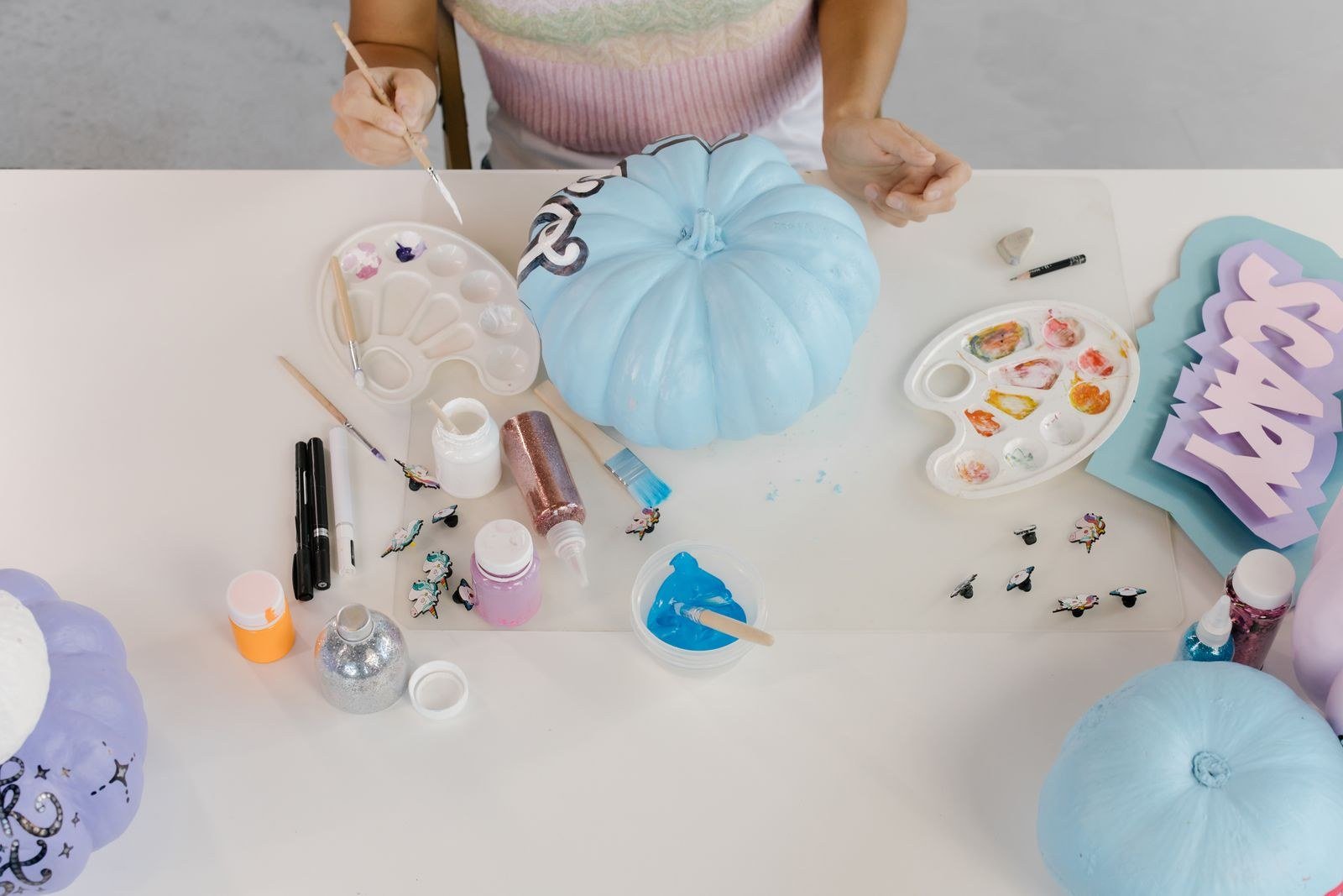 Adding Words and Phrases for Ghost face pumpkin painting ideas
