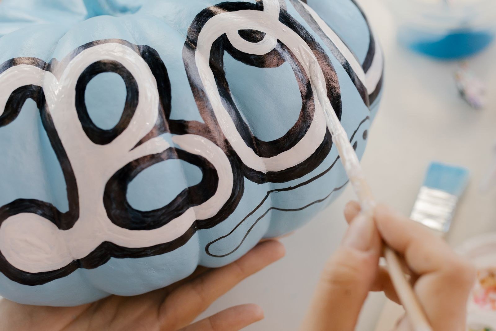 Ghost Faces for Kids to Paint for Ghost face pumpkin painting ideas