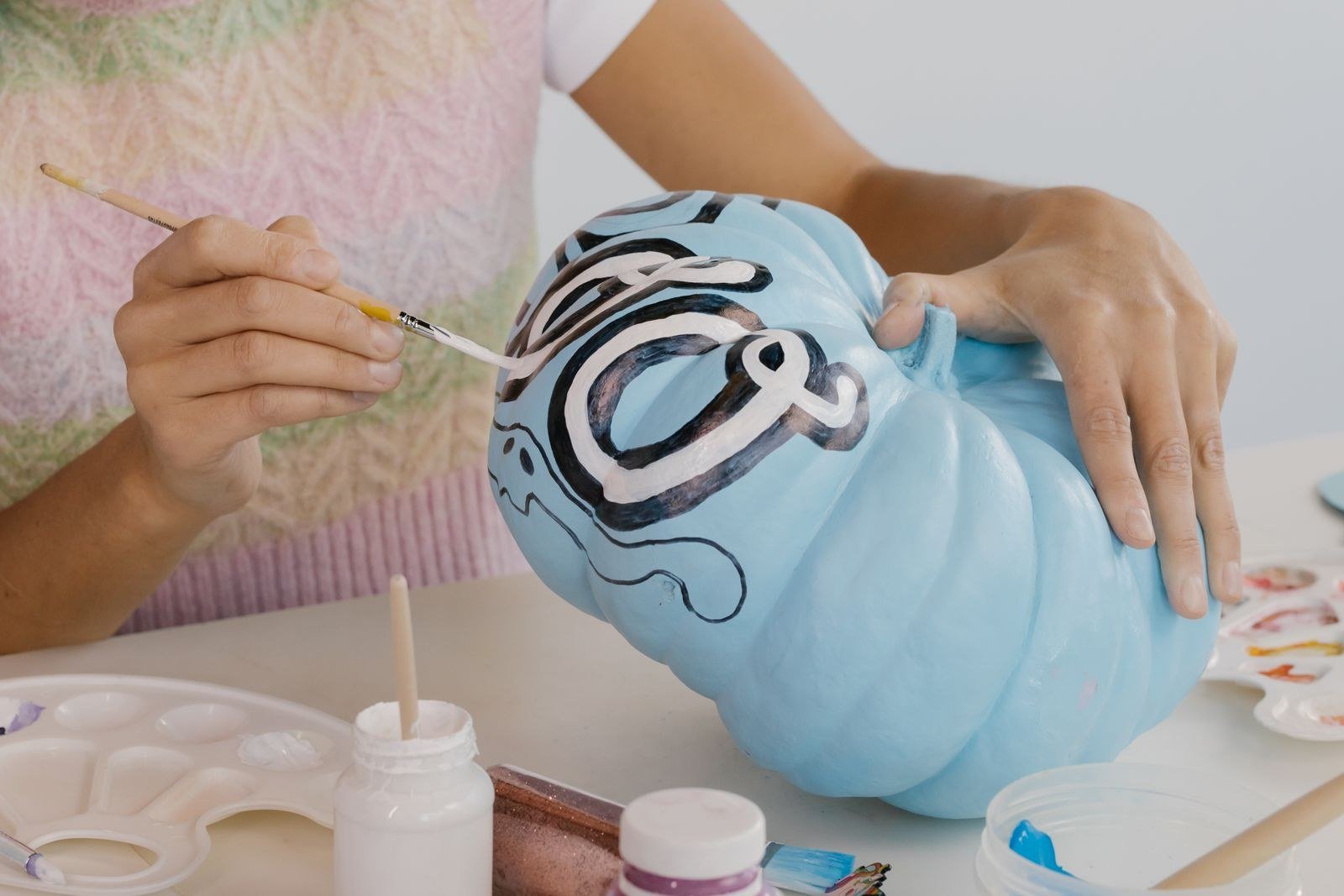 Sealing Your Painted Pumpkin for Ghost face pumpkin painting ideas