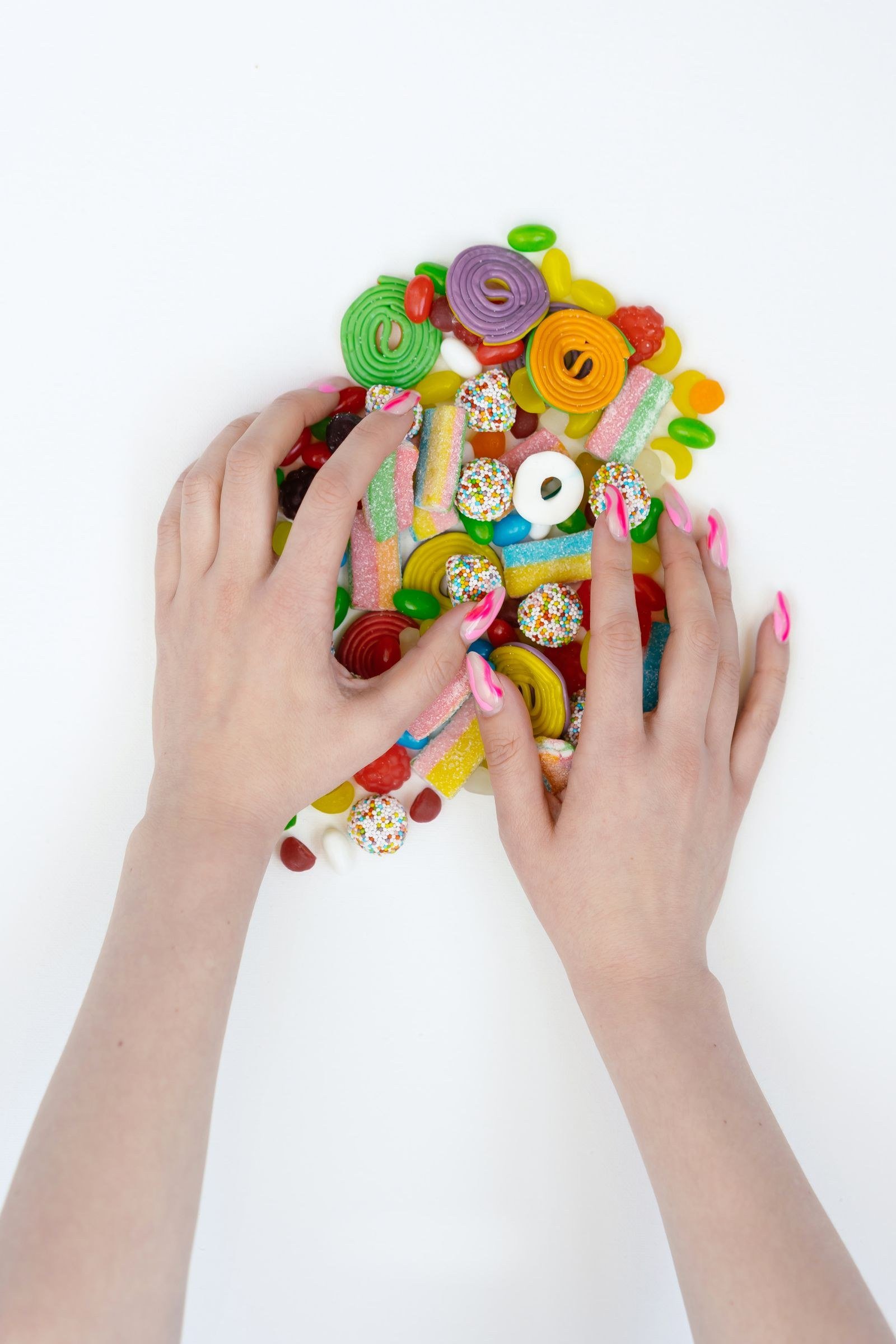 gummy nail art ideas — 16. Glow in the Dark Gummies