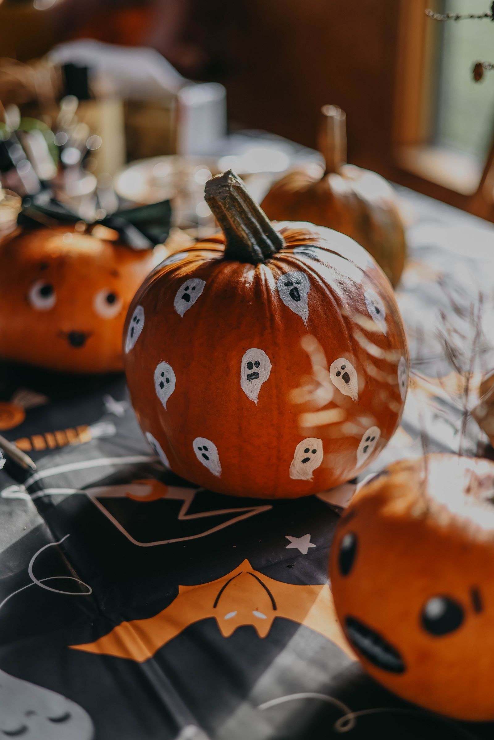 Pumpkin Painting Party Ideas for Ghost face pumpkin painting ideas