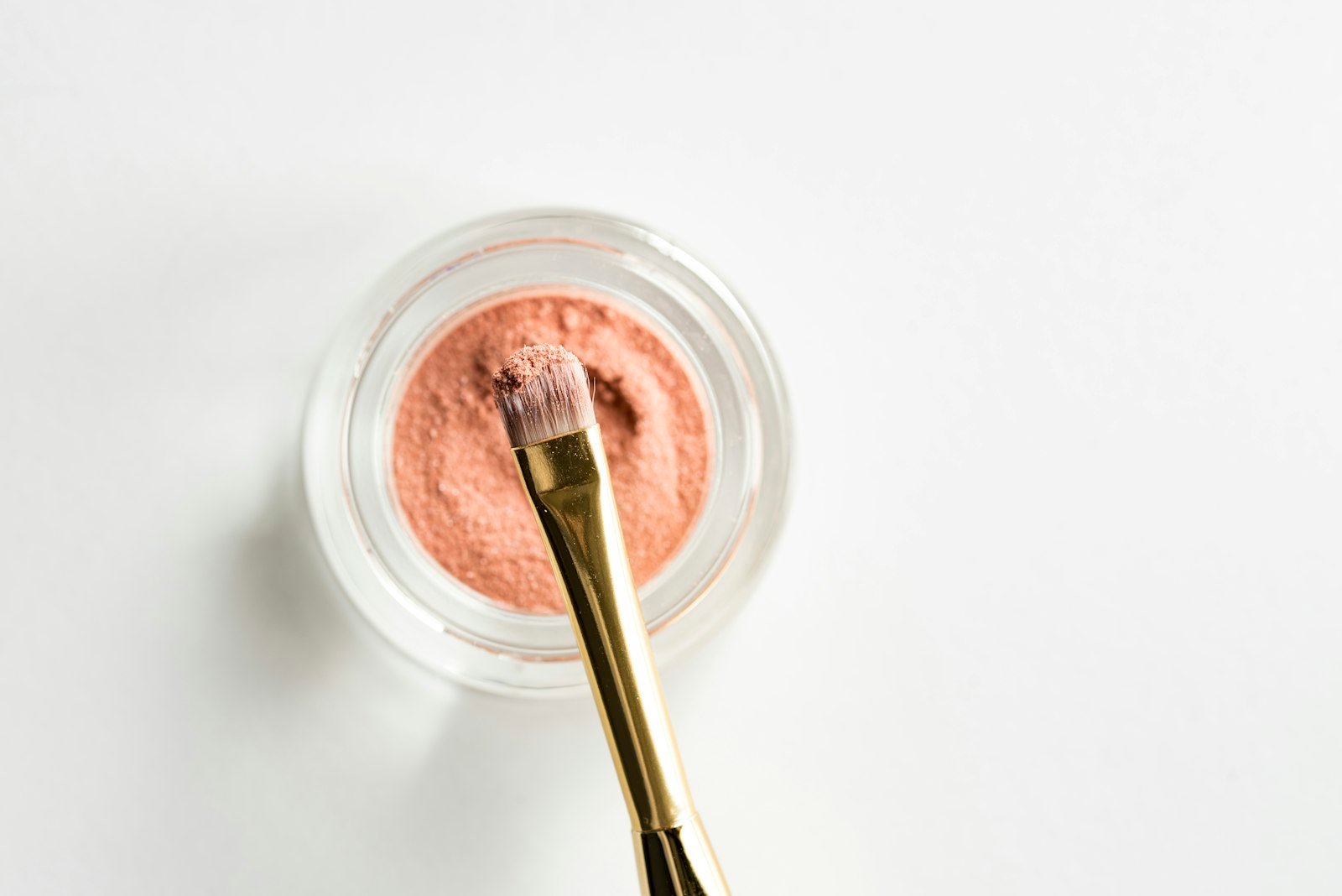Fresh clean skin after removing terracotta blush makeup