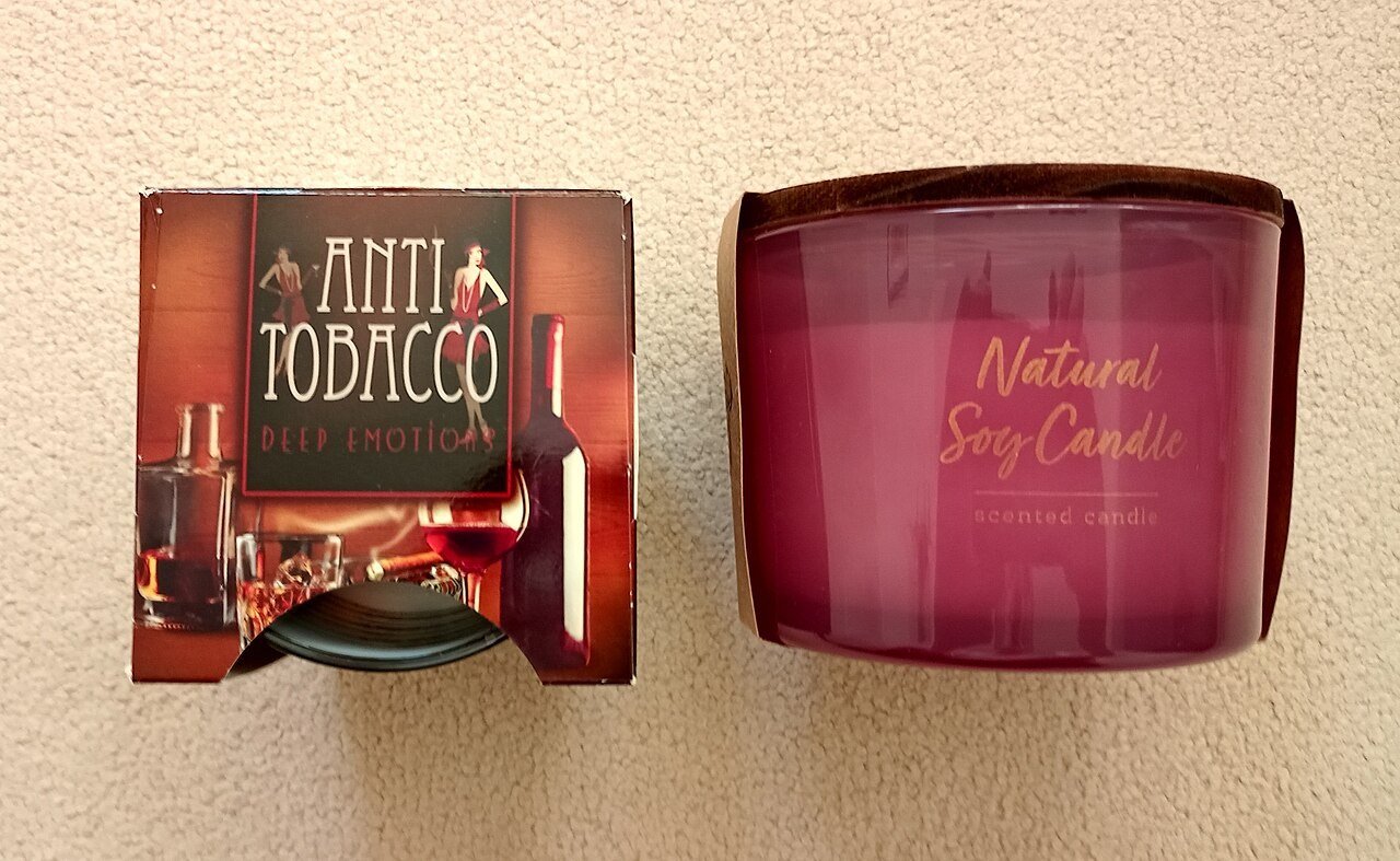 Anti tobacco candle