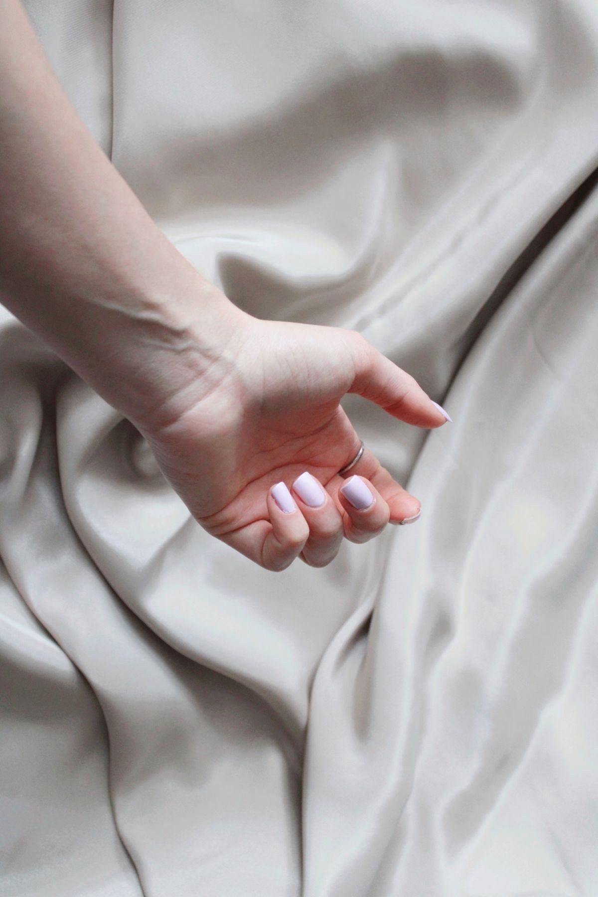 Caramel nude nails in warm golden brown neutral shade