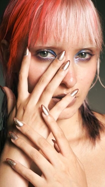 Cat Eye And Chrome Nails For Short Nails example for Cat eye and chrome nails ideas