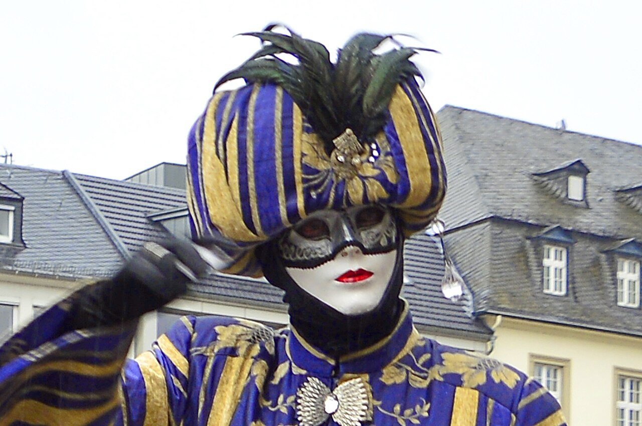 A Venetian carnival mask in Bonn 2019