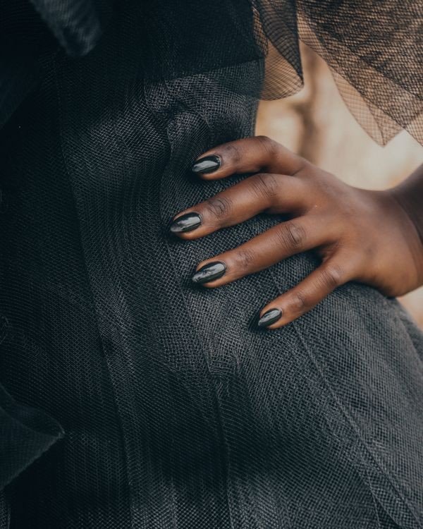 Cat Eye And Chrome Nails For Evening Events example for Cat eye and chrome nails ideas