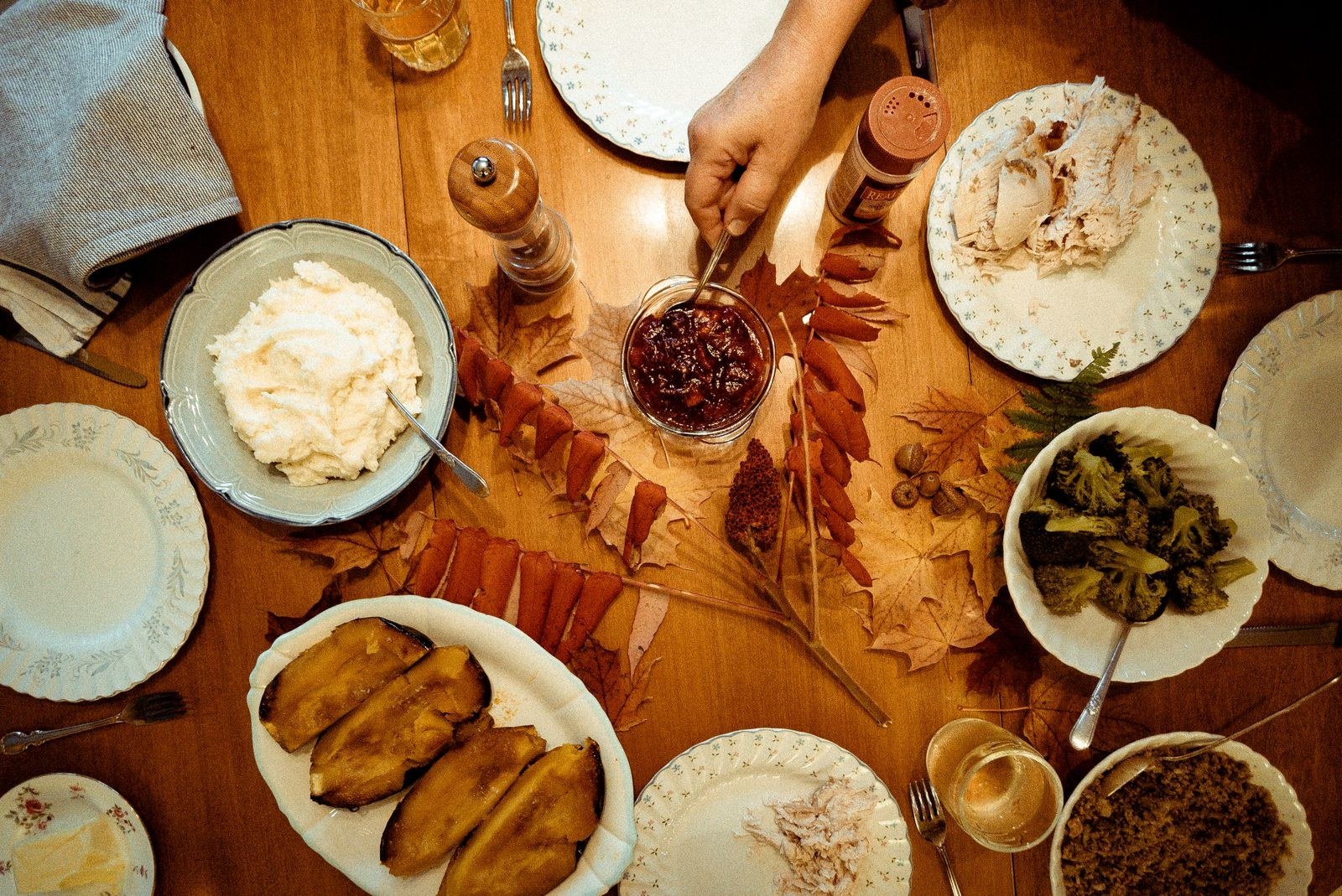 Clearing and Reusing Next Year for Simple Thanksgiving tablescapes ideas