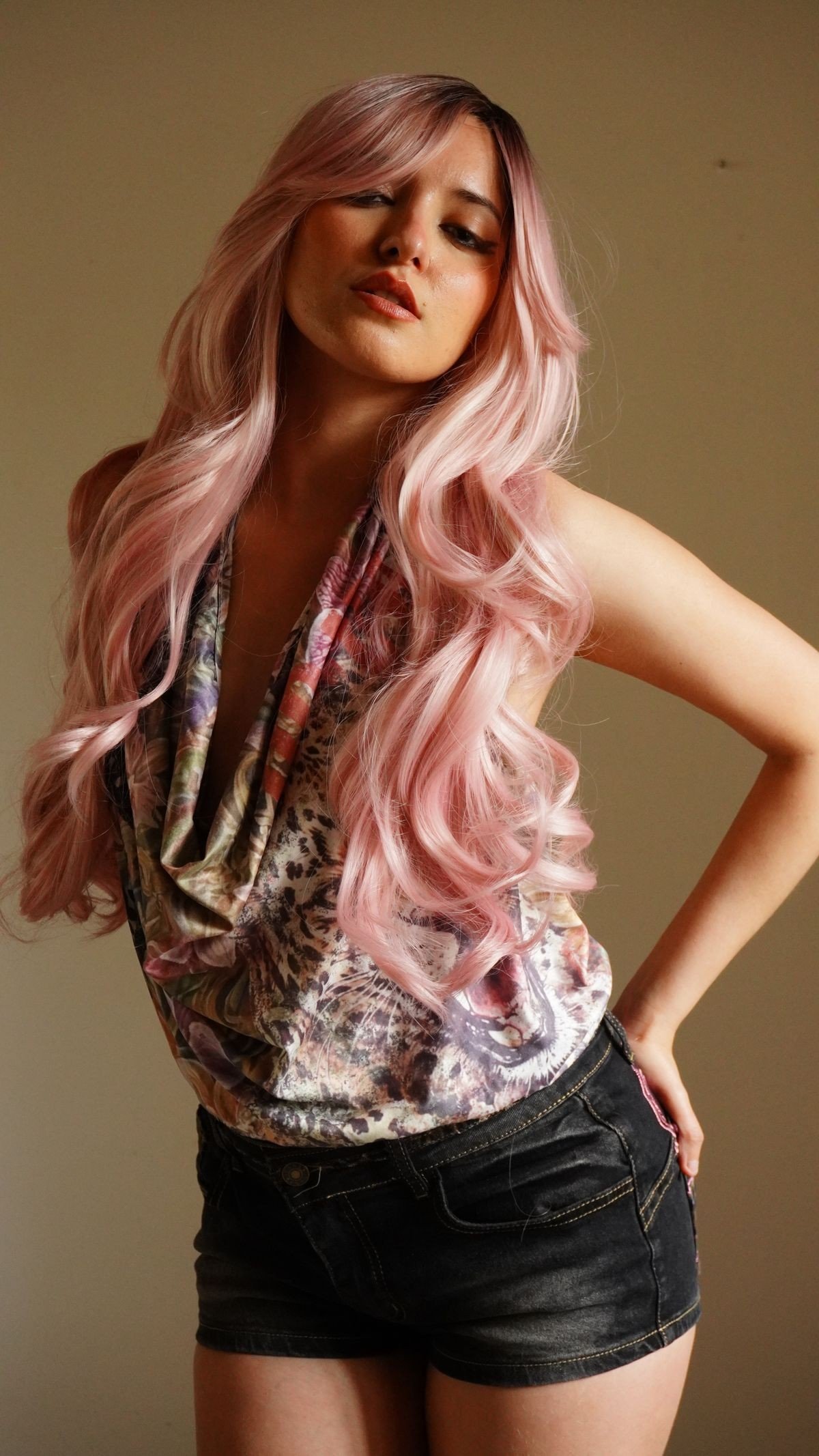 Dusty rose and mauve hair tones comparison