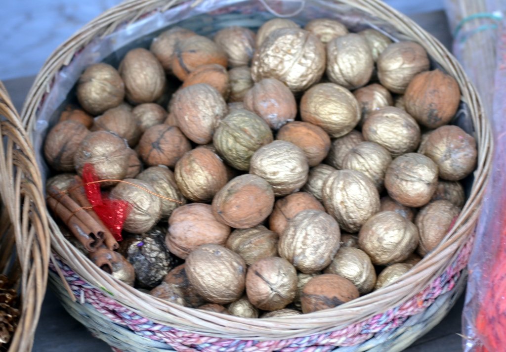 Basket of walnuts