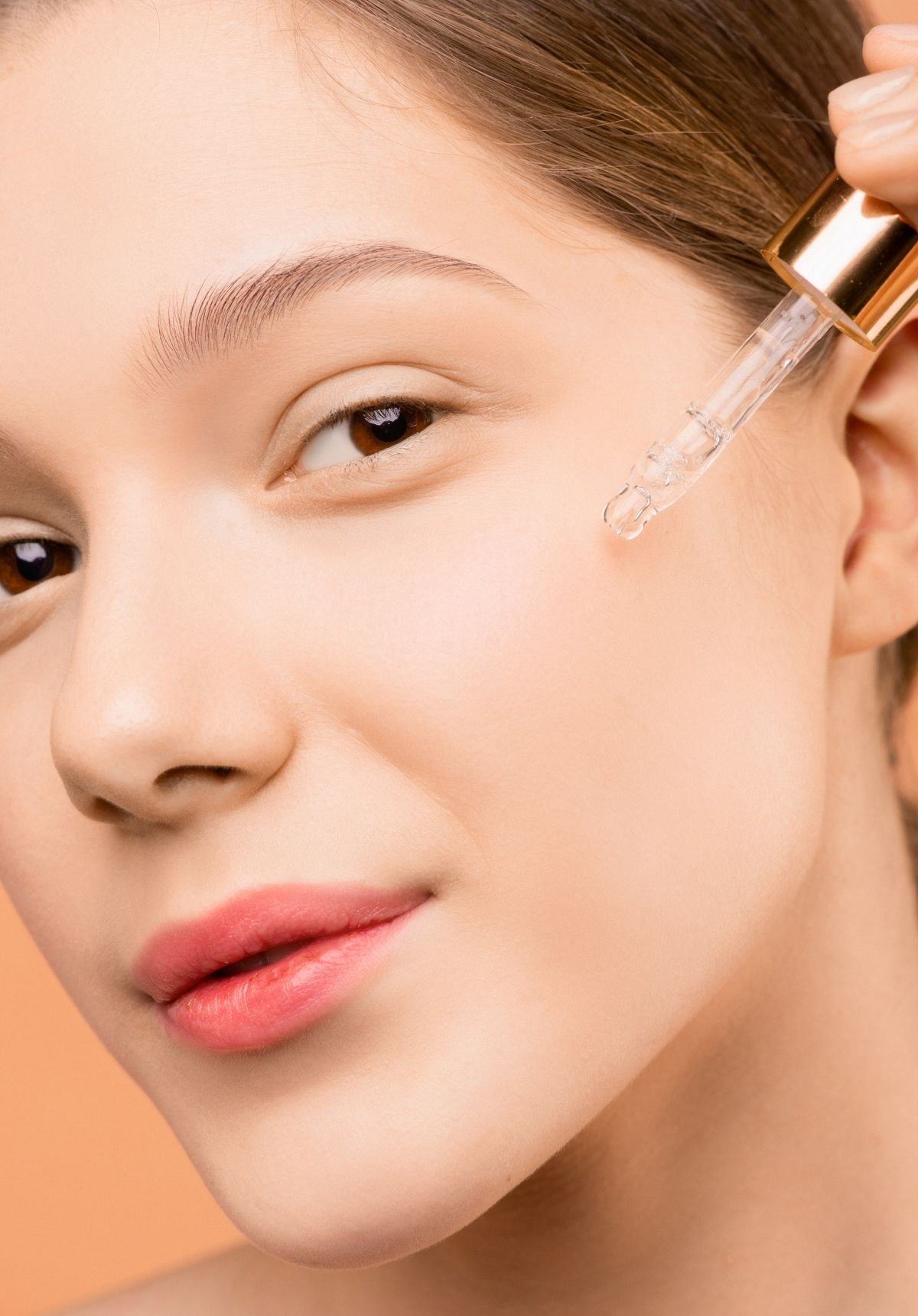 Applying setting spray to lock in cloud skin makeup