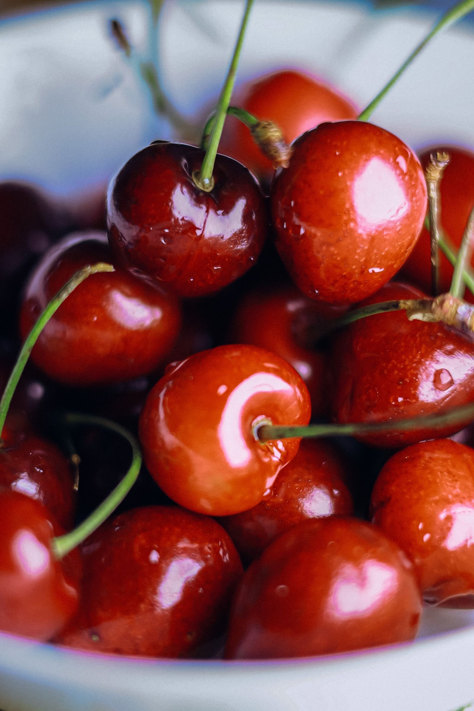 Fresh dark cherries that inspired the cherry cola hair colour shade