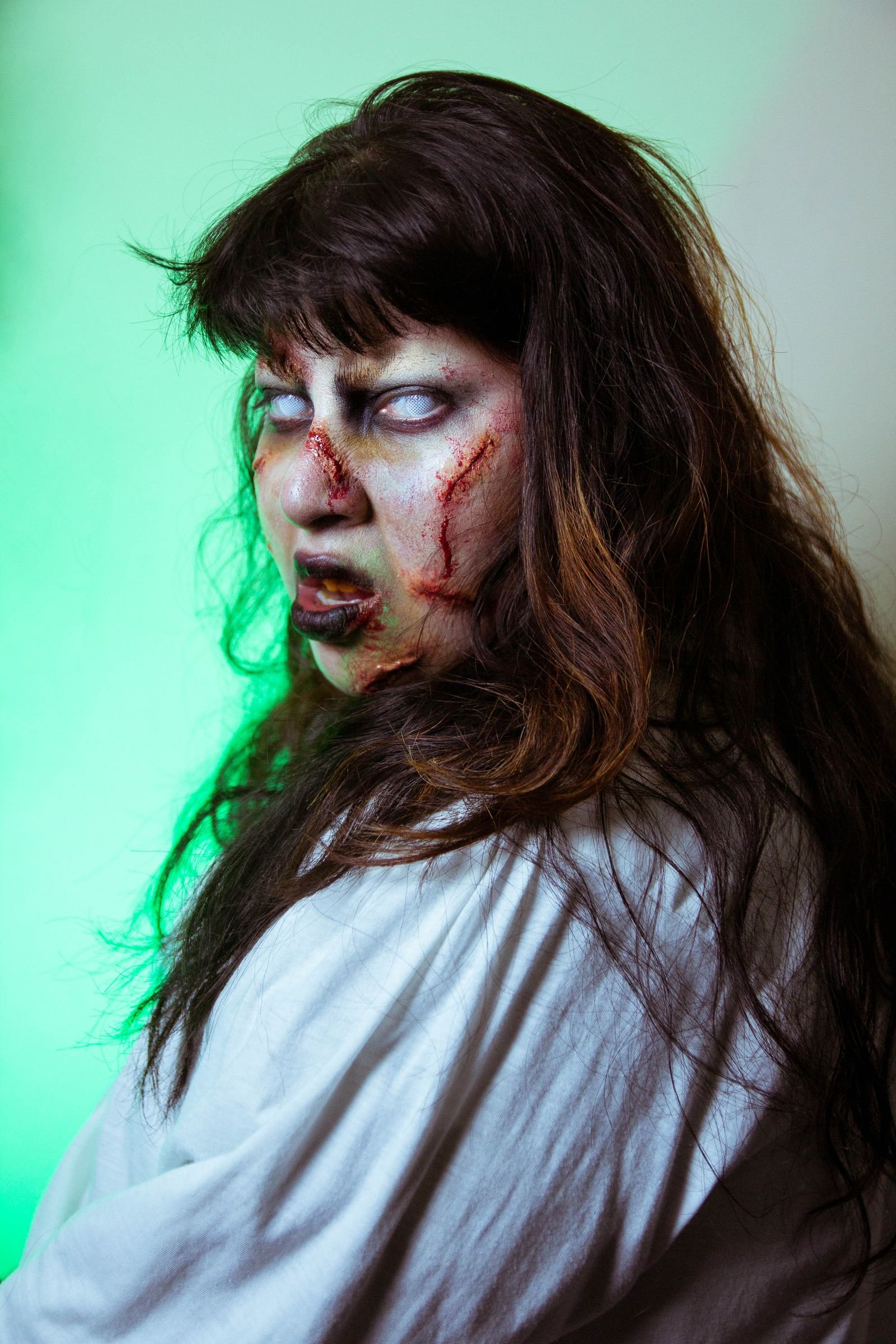 Horror-themed carnival tickets and invitations for a Halloween party