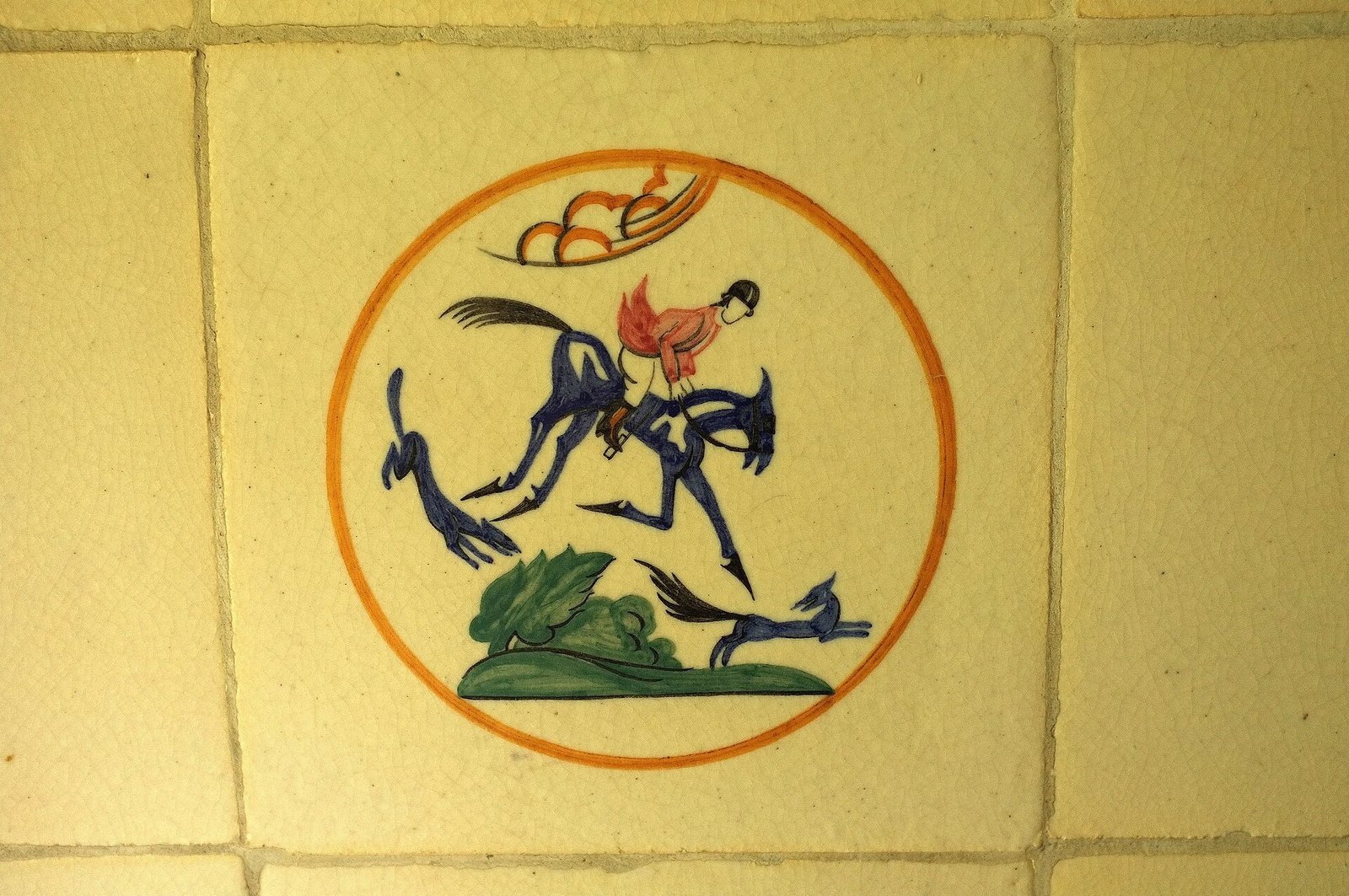 Vibrant cobalt blue statement tile bathroom ideas with bold color