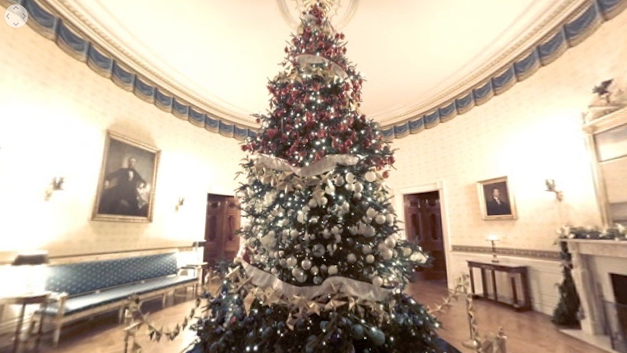Blue and Silver Trees for Small Spaces for Blue and silver Christmas tree ideas