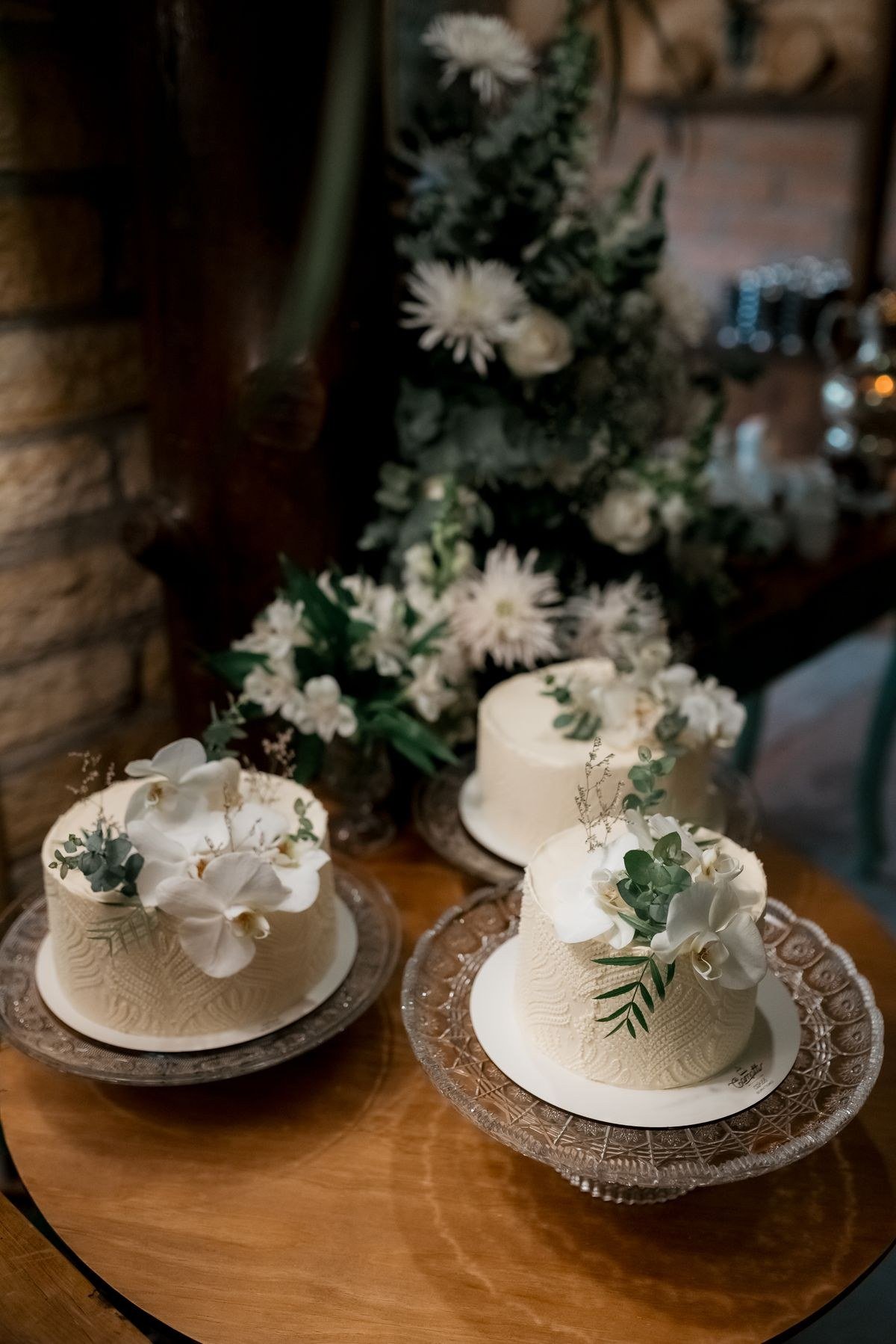Vegan gluten-free flower pot cakes with colorful frosting flowers