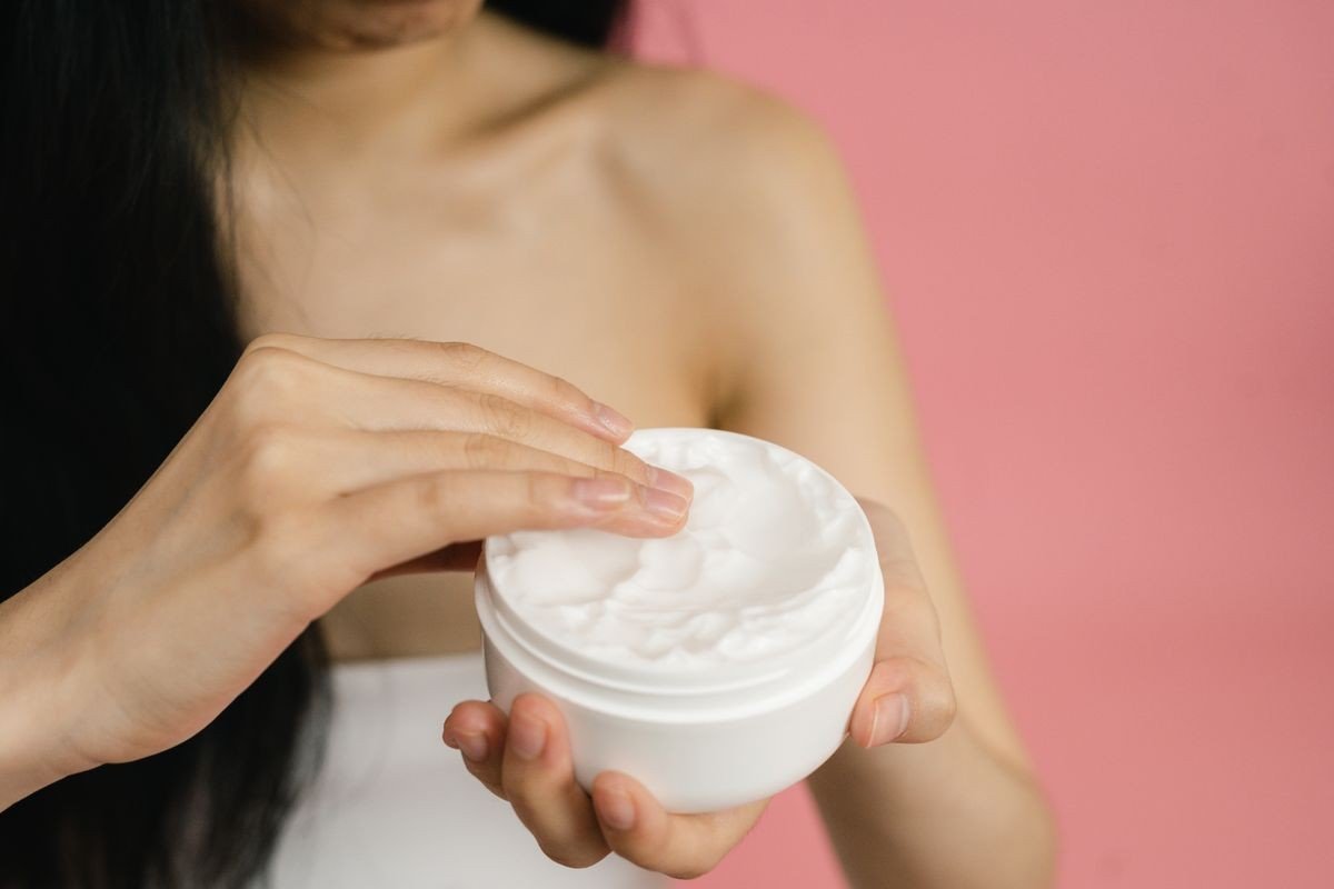 Affordable retinol body lotion options on a bathroom shelf