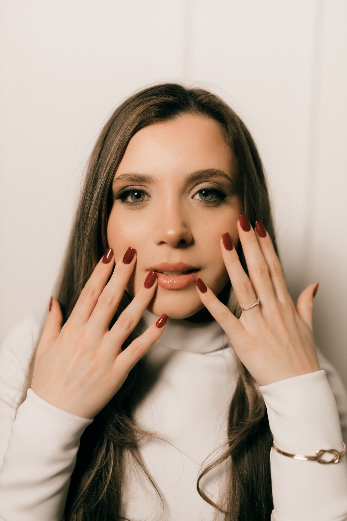 Latte Brown Nail Art for Beginners