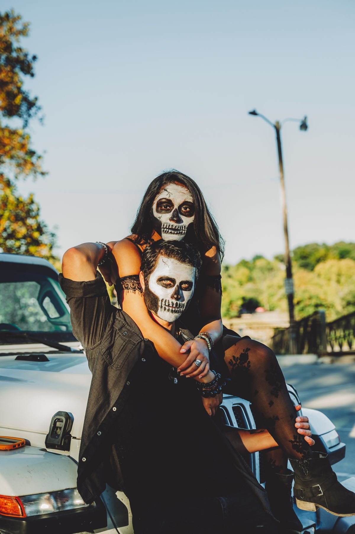 Heroic couples pose for Halloween photos