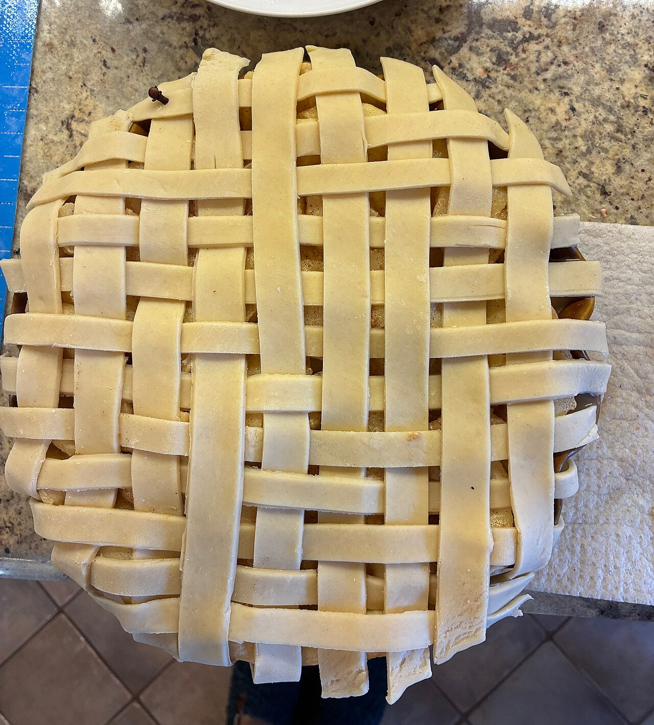Variations of apple pie biscuits with caramel drizzle and chopped pecans