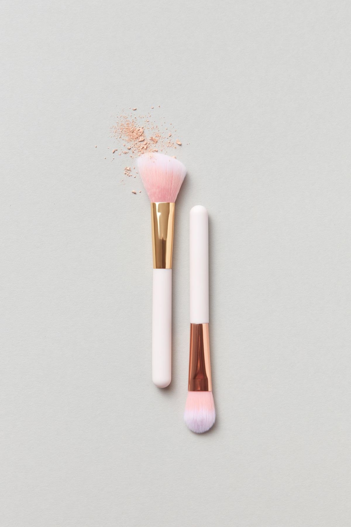 Long lasting peach blush layering technique