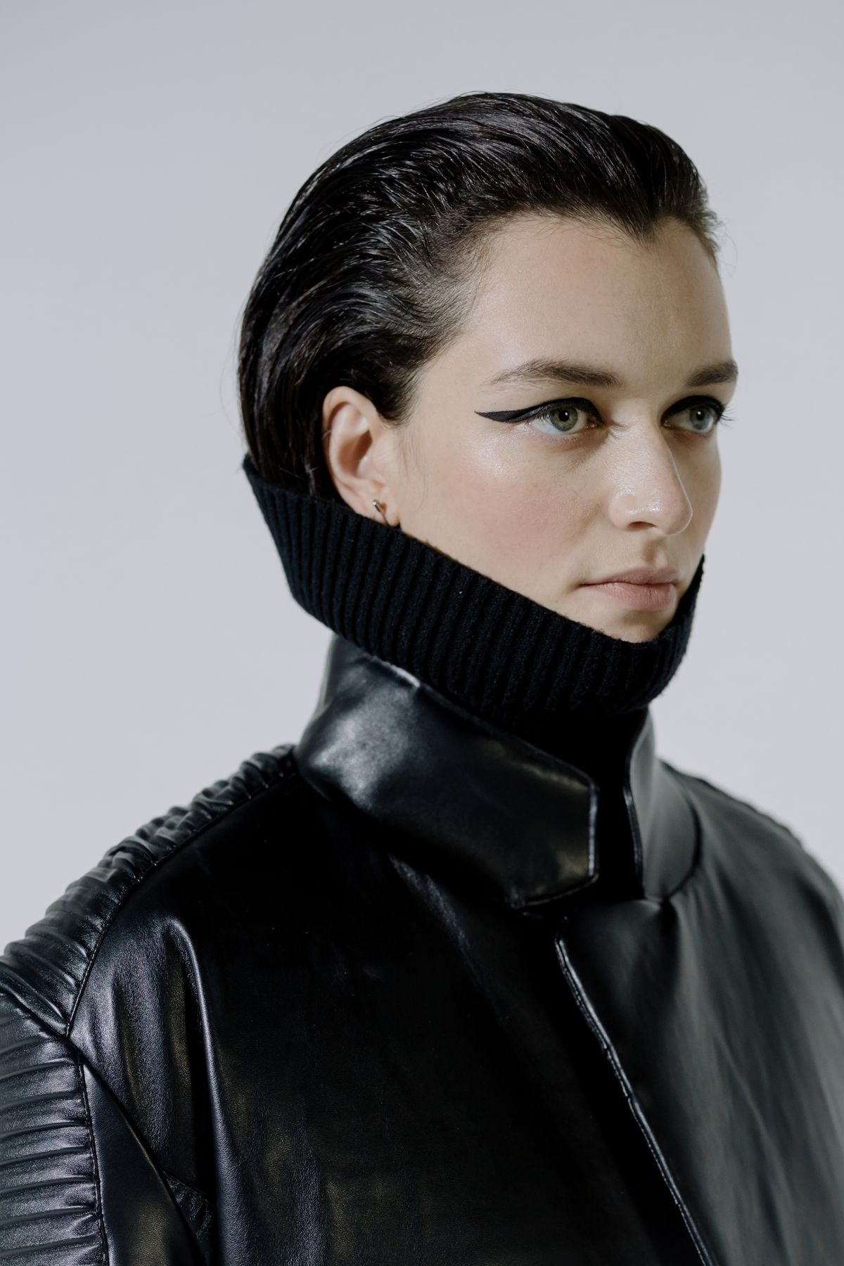 Leather Funnel Neck Jacket for Funnel neck jacket ideas