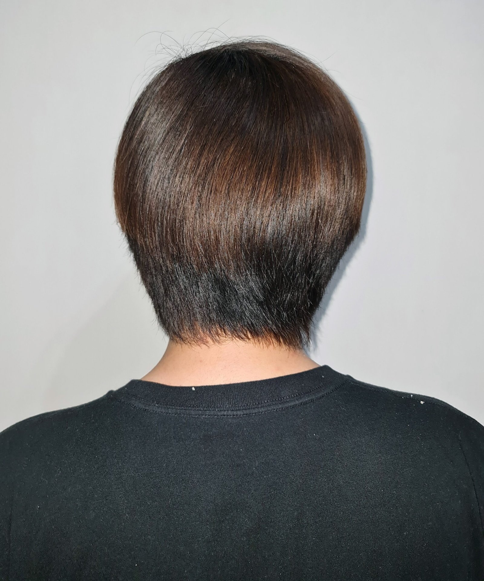 Rich mocha brunette hair with glossy lived-in colour
