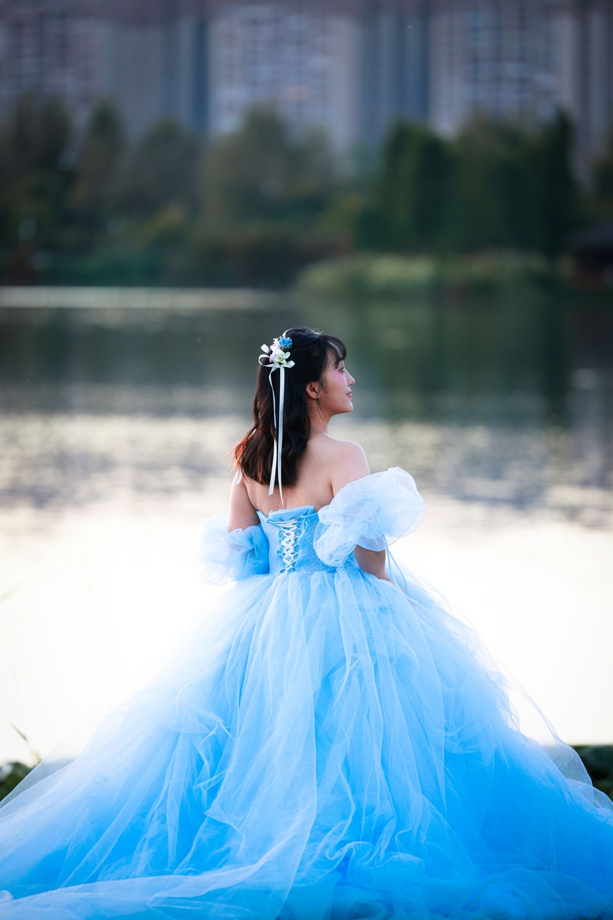 Glacier Blue Dress for Beach Weddings example for Glacier blue wedding dress ideas