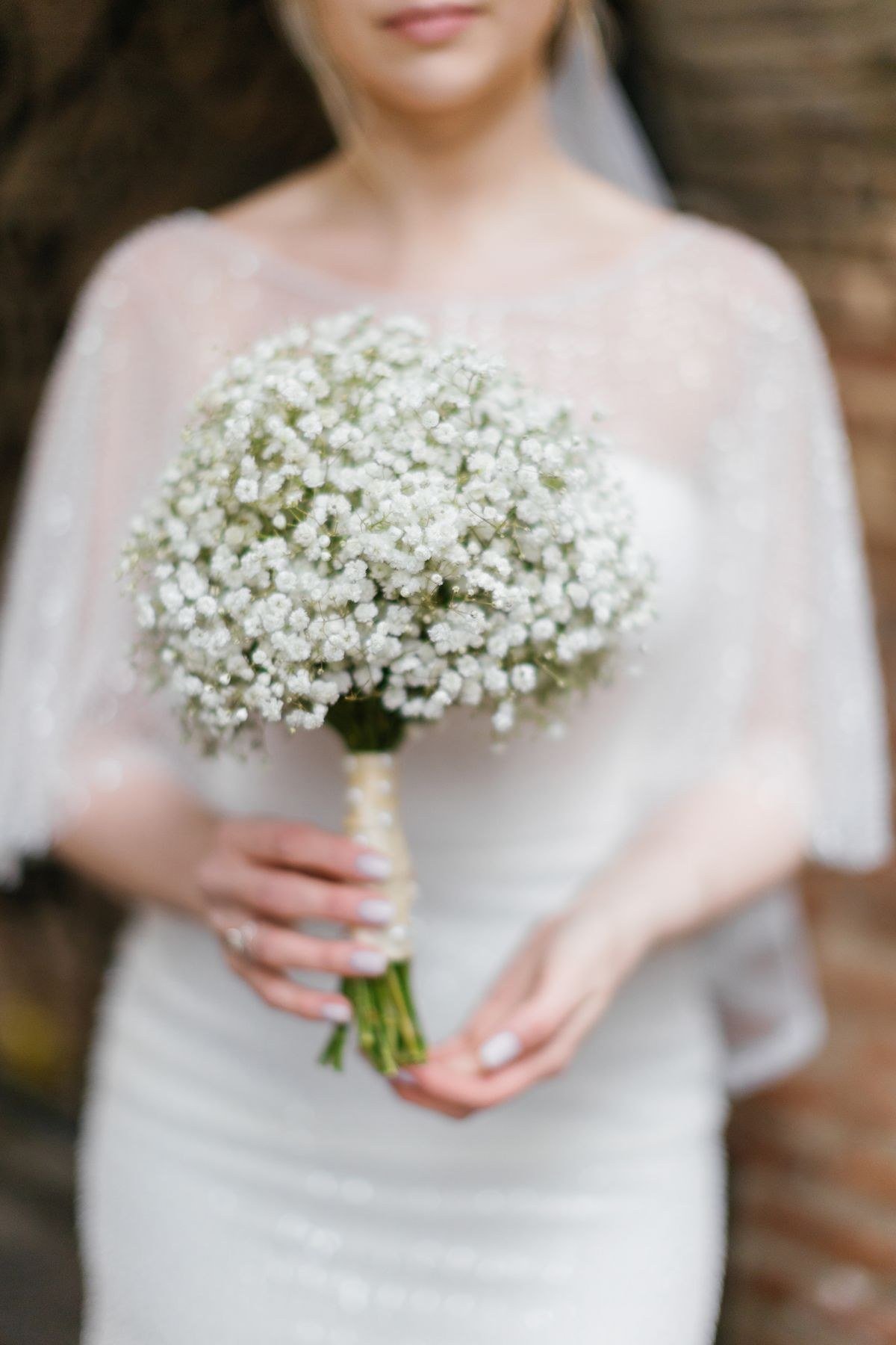 Burgundy amaranthus bouquet with blush roses
