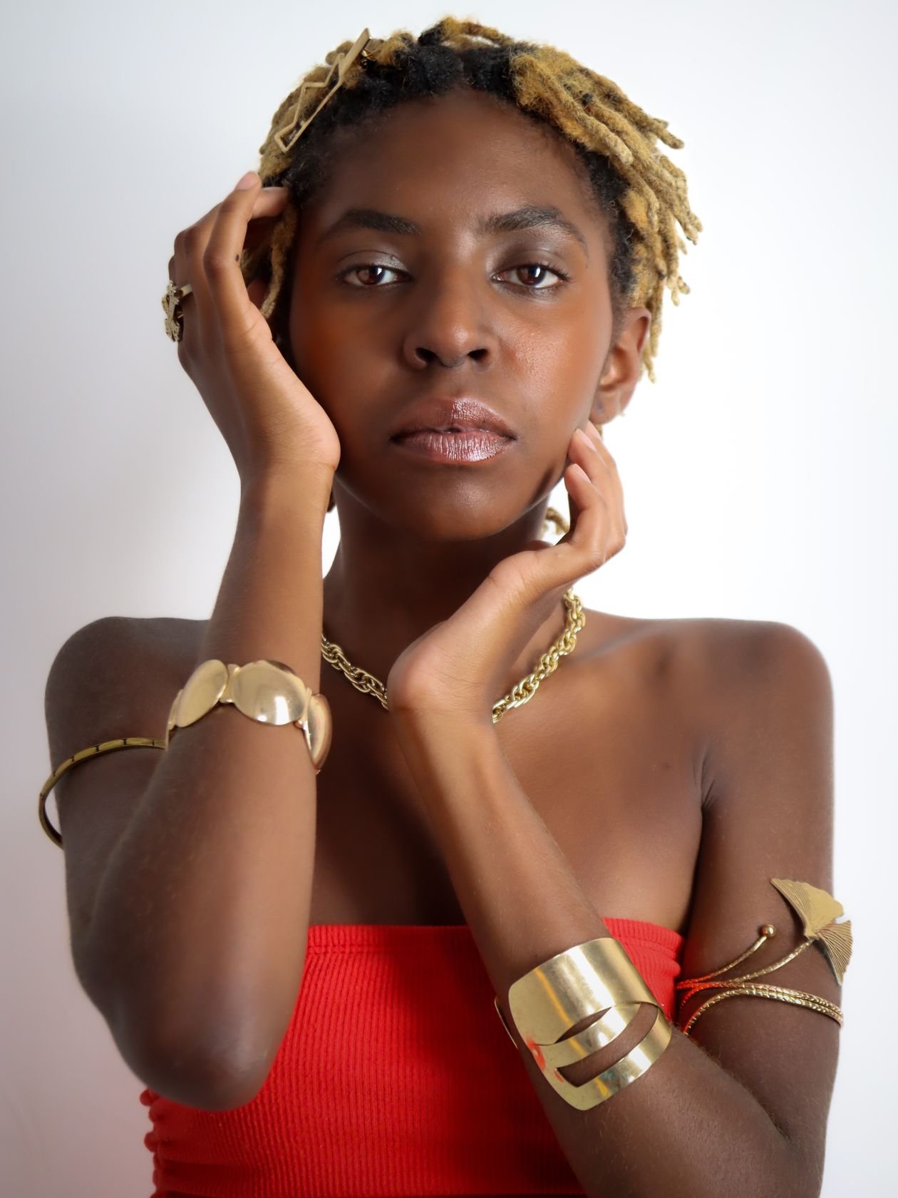 Wide Statement Gold Cuff example for Gold cuff bracelets ideas