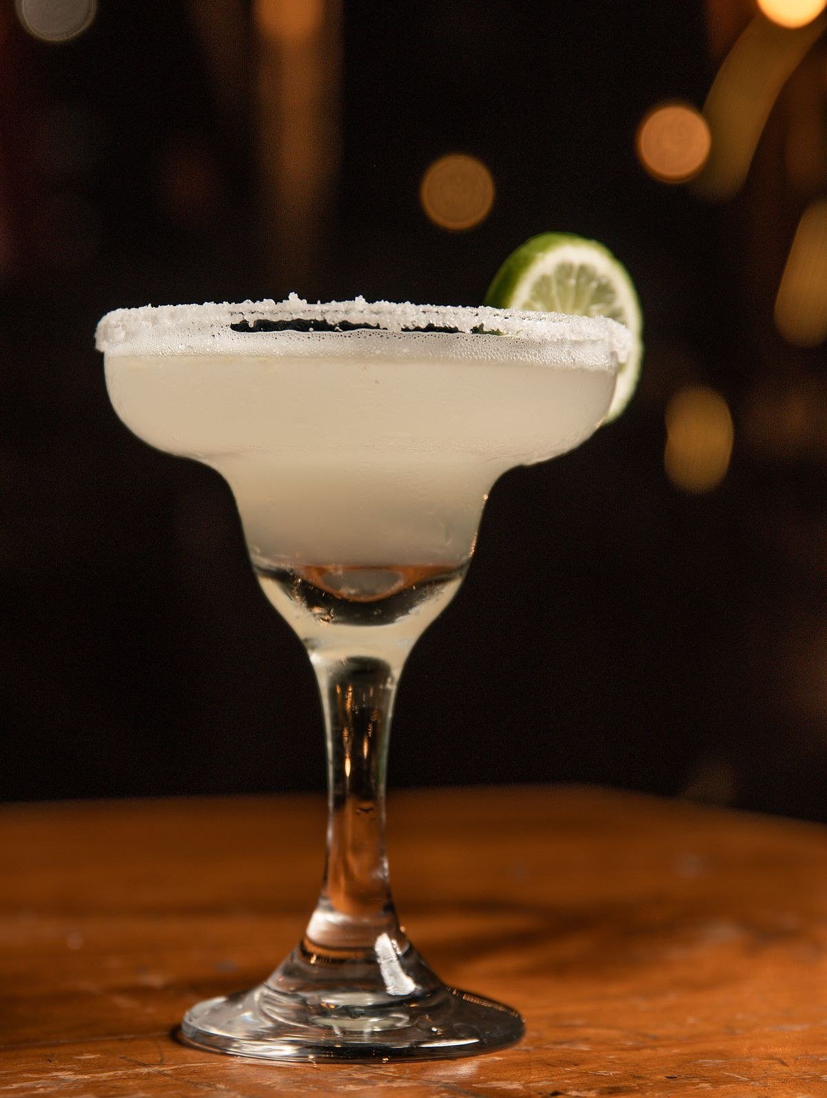 Black Hawaiian salt rim on a midnight margarita glass