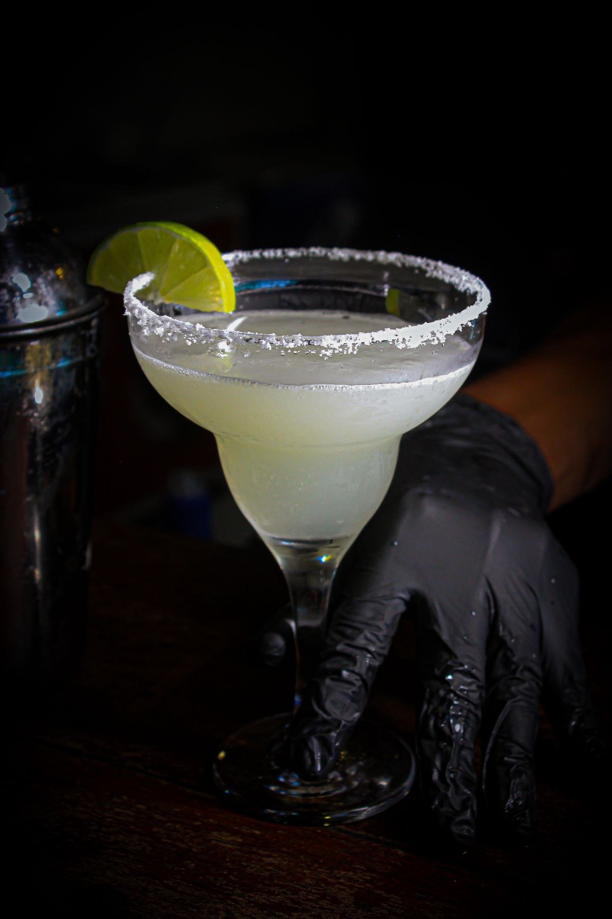Elegant glassware options for serving midnight margaritas at a party