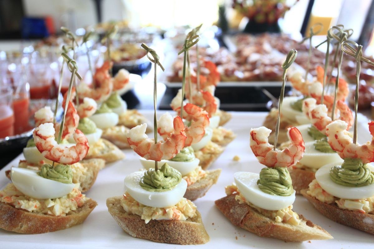 Spicy monster deviled eggs for adults