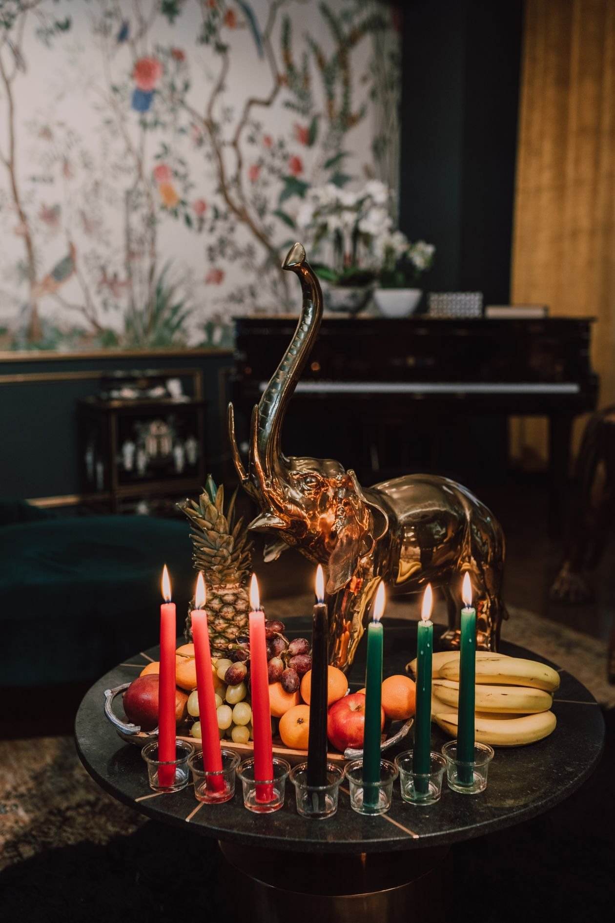 Budget friendly Kwanzaa decorations made from natural materials
